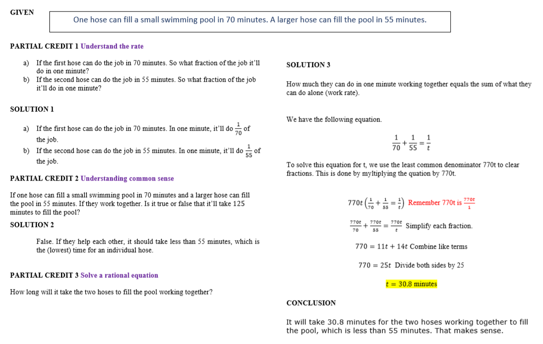 example of math problem