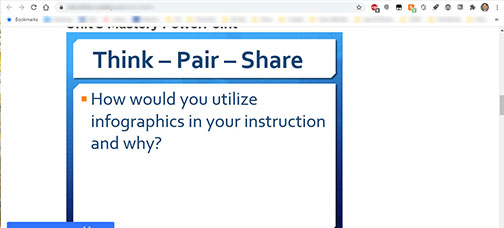 Activity Prompt: How would you utilize infographics in your instruction and why?